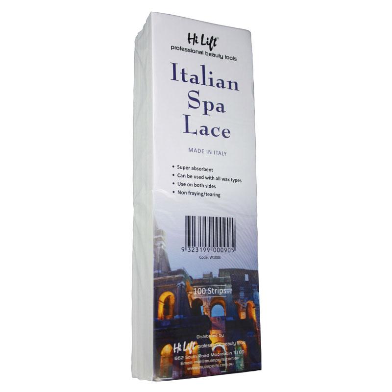 Hi Lift Italian Spa Lace Wax Strips 100 Pack